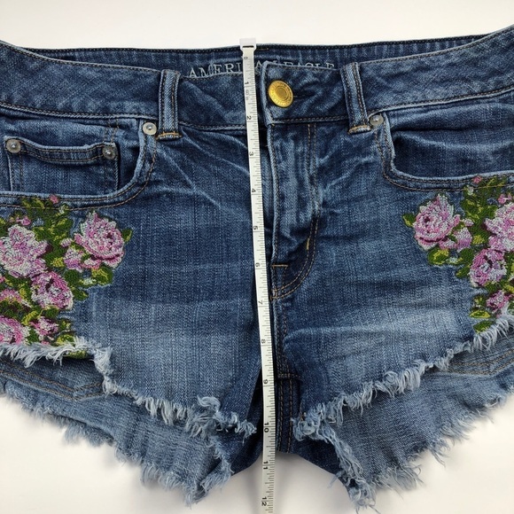 American Eagle Outfitters Embroidered Denim Shorts - Picture 9 of 11